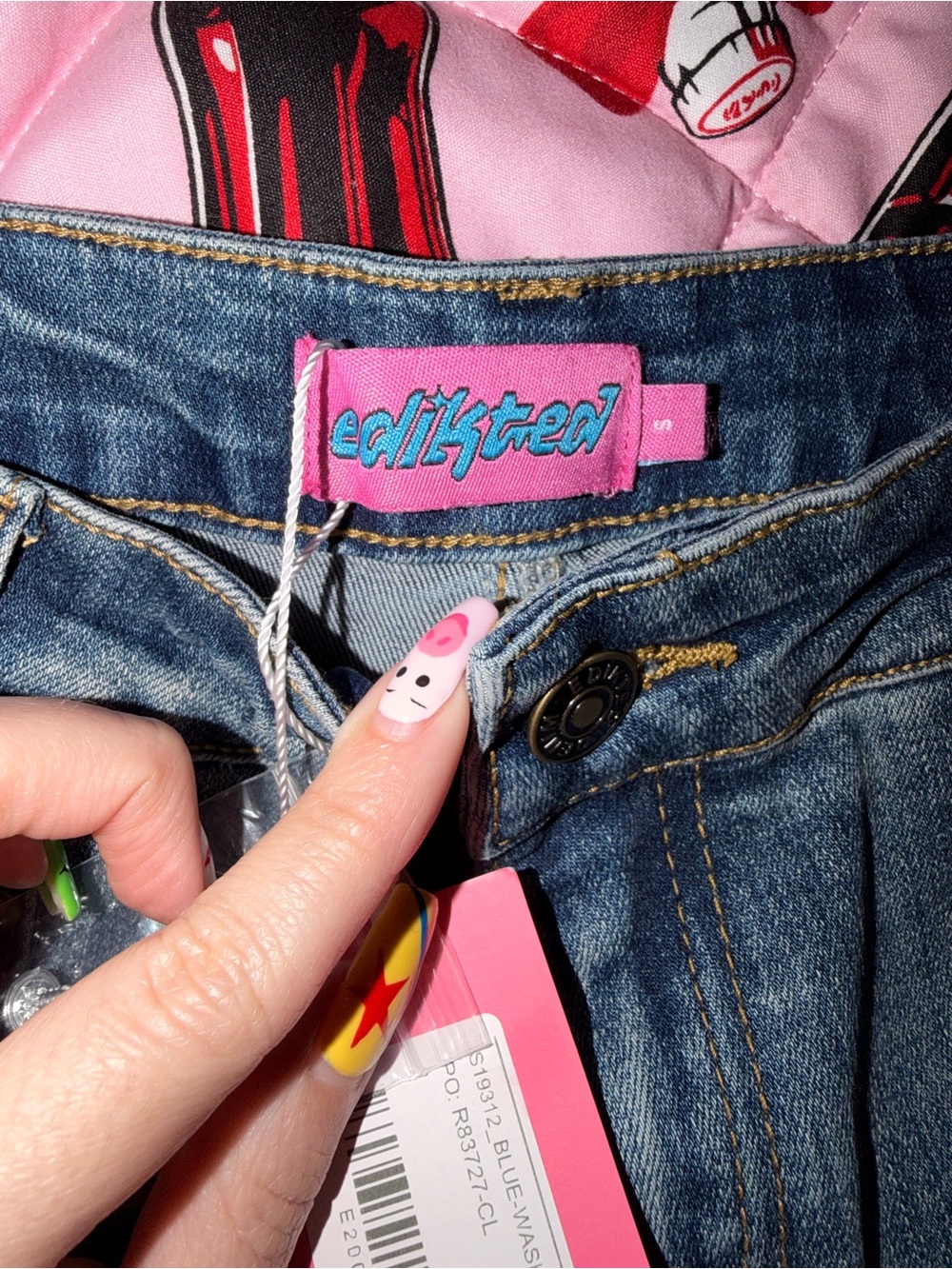 Edikted Low Rise Studded Shorts - Picture 3 of 6